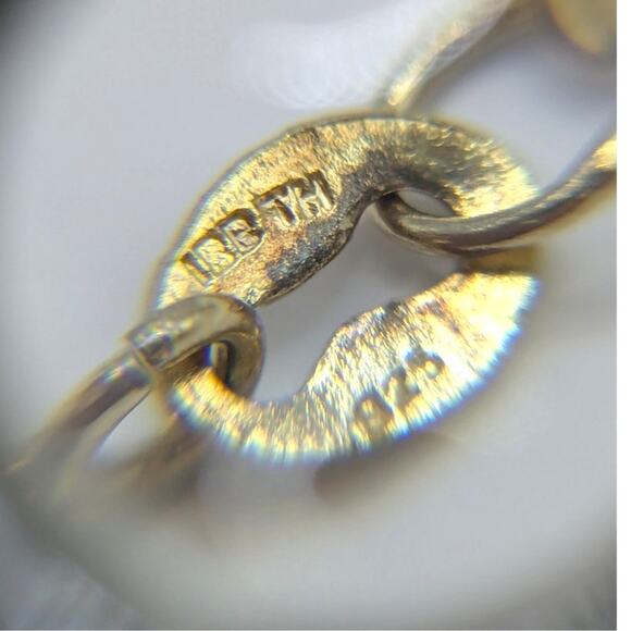 Gold Over Sterling Silver 925 Crystal Station Chain Anklet Ankle Bracelet - Picture 6 of 6